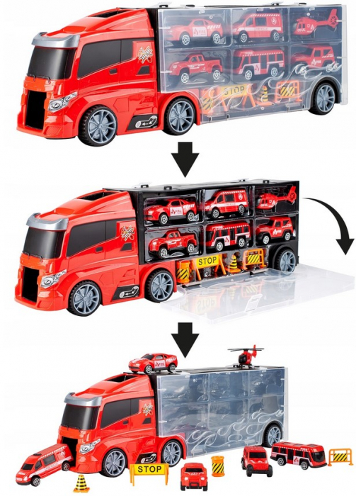 Set autospecială de intervenție cu 4 mașinuțe și elicopter [6]