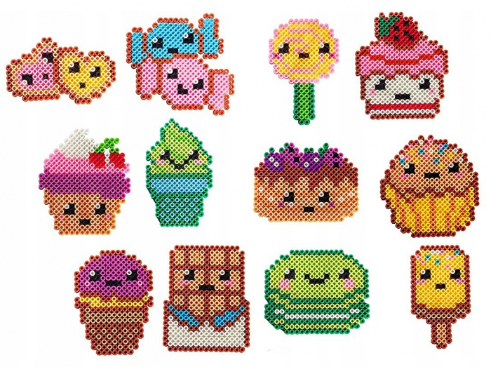 Set Creativ cu Mărgele de Călcat – 6000 Bucăți + Plăci și Modele – Cutie Organizatoare [4]