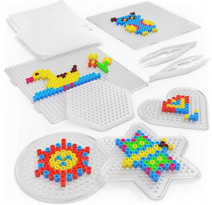 Set Creativ cu Mărgele de Călcat – 6000 Bucăți + Plăci și Modele – Cutie Organizatoare [3]