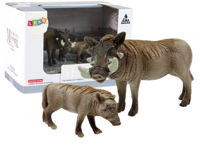 Set de 2 Figurine Porc African cu Pui [1]