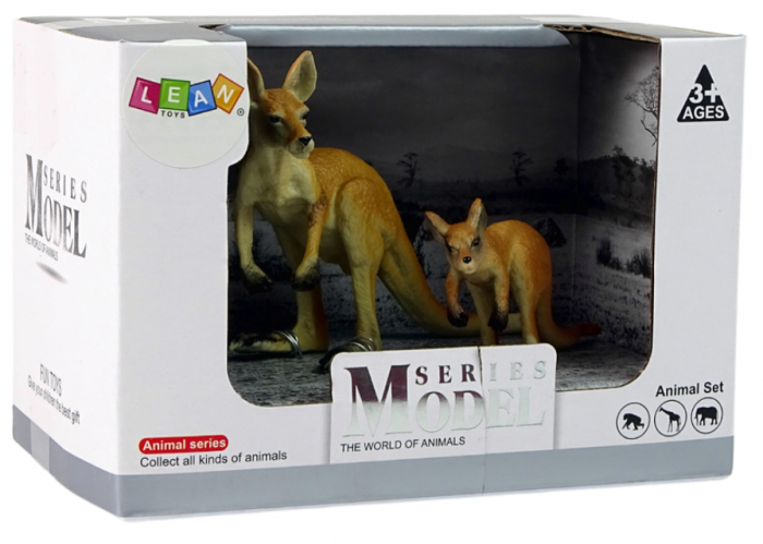 Set de 2 Figurine Kangur cu pui – Seria „Animale ale Lumii” [3]