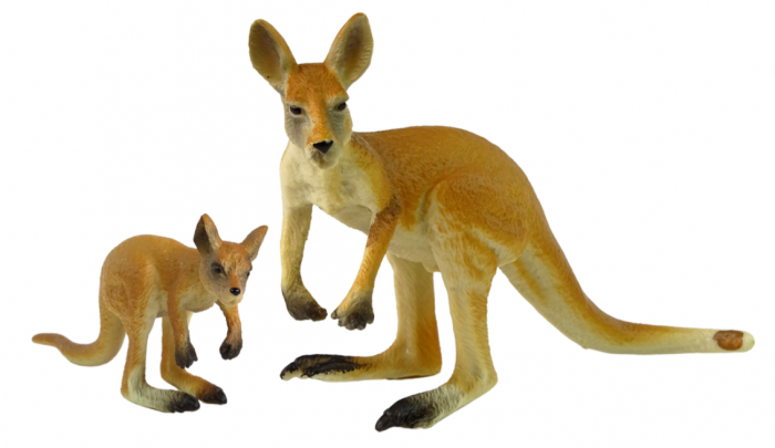 Set de 2 Figurine Kangur cu pui – Seria „Animale ale Lumii” [2]