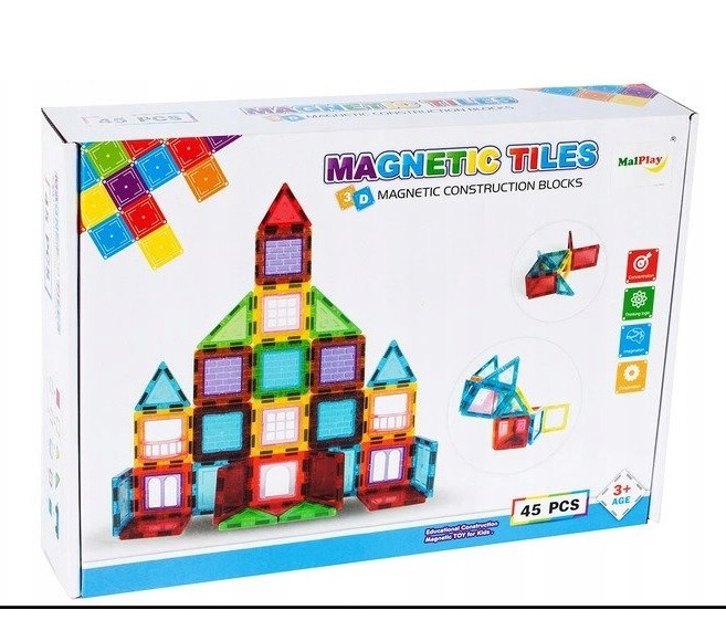Set de Blocuri Magnetice 3D – 45 Piese [8]
