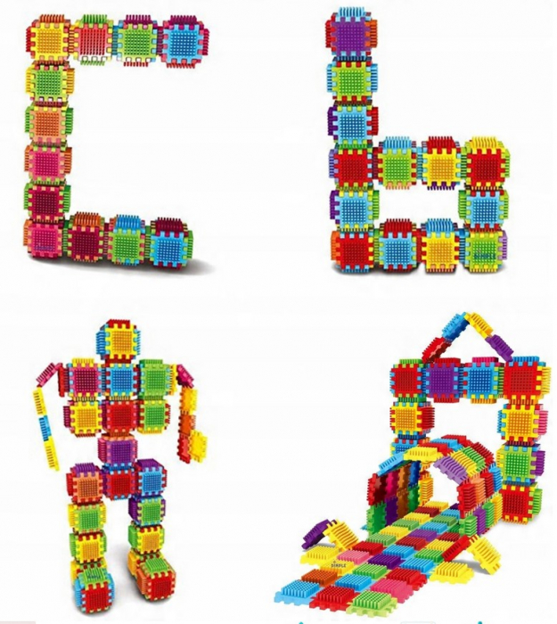 Set de Construcție „Arici – Wafele”, 140 Piese – Cutie cu Mâner [9]