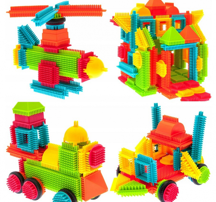 Set de Construcție „Arici – Wafele” în Găleată – 200 Piese [5]