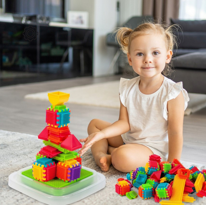 Set de Construcție „Arici – Wafele” în Găleată – 200 Piese [6]