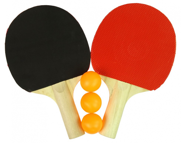 Set de tenis de masă din lemn – 2 palete, 3 mingi și husă [2]