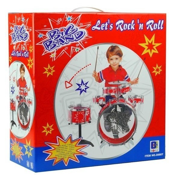 Set de Tobe cu 6 Piese și Cinel – Pentru Micii Toboșari | Culoare Albastră [3]