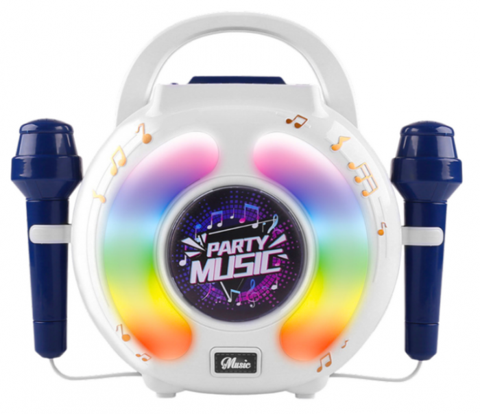 Set Karaoke cu Două Microfoane – Boxă Bluetooth, MP3, Înregistrare, LED [4]