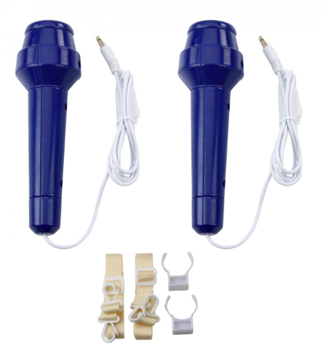 Set Karaoke cu Două Microfoane – Boxă Bluetooth, MP3, Înregistrare, LED [3]