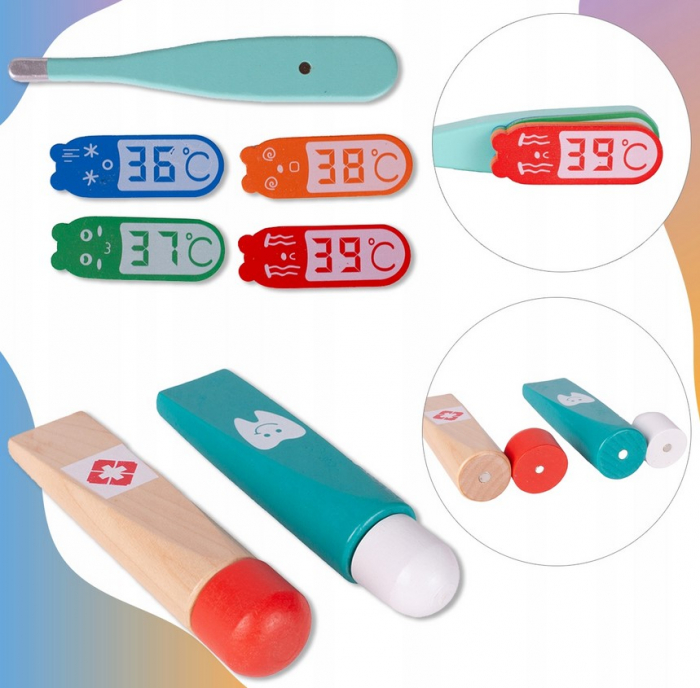 Set mic doctor - trusă medicală pentru copii în valiză [9]