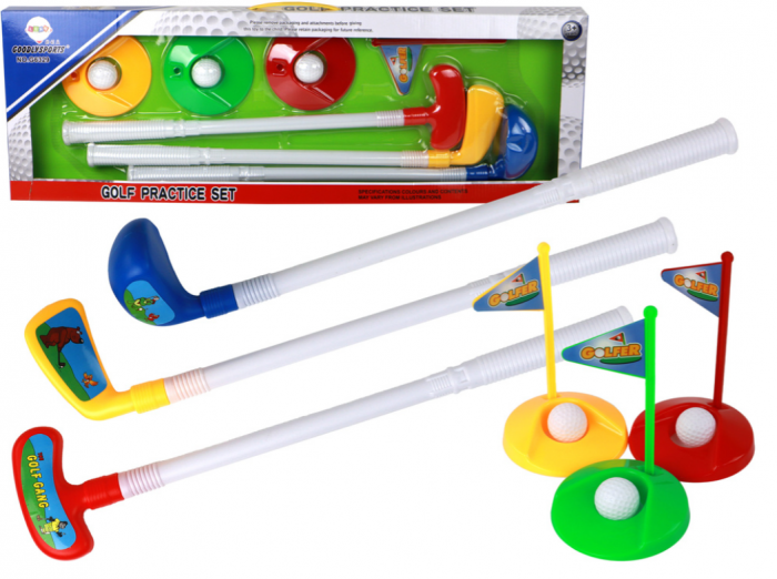 Set Mini Golf pentru Copii, Bețe, 12 Piese. [1]