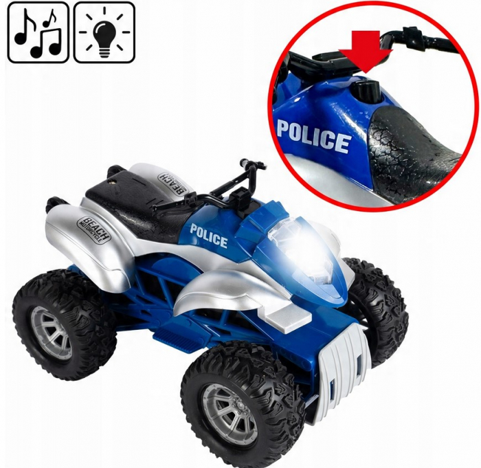 Set Poliție – Quad și Barcă cu Motor 1:16 [6]