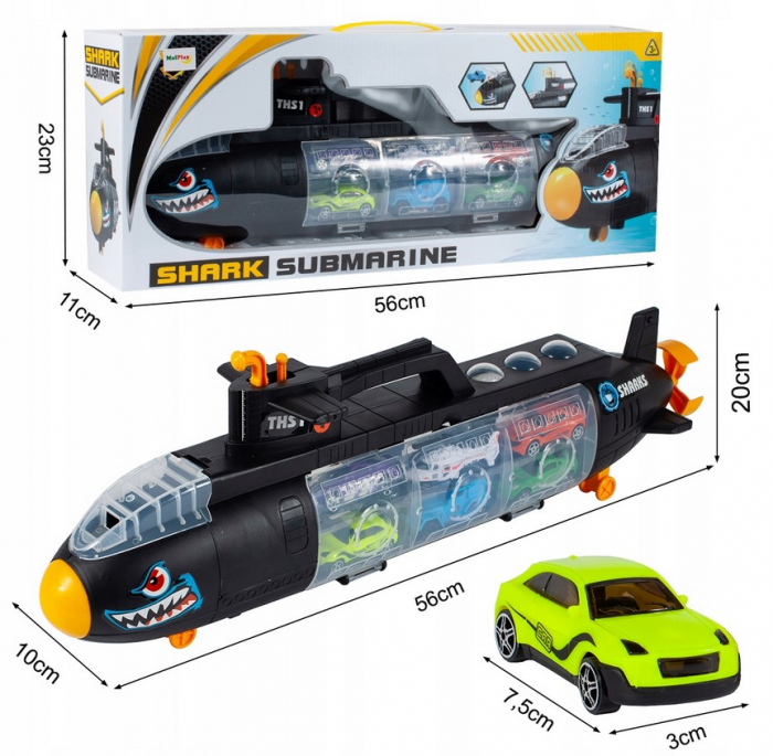 Set Submarin cu Elicopter și 5 Mașinuțe Nautilus [1]