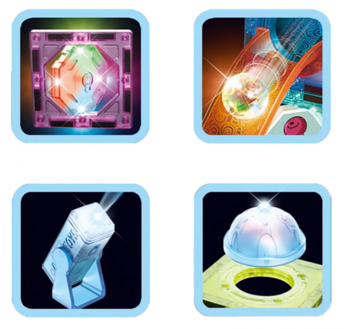 Slide luminos pentru bile + blocuri magnetice – 49 piese [3]