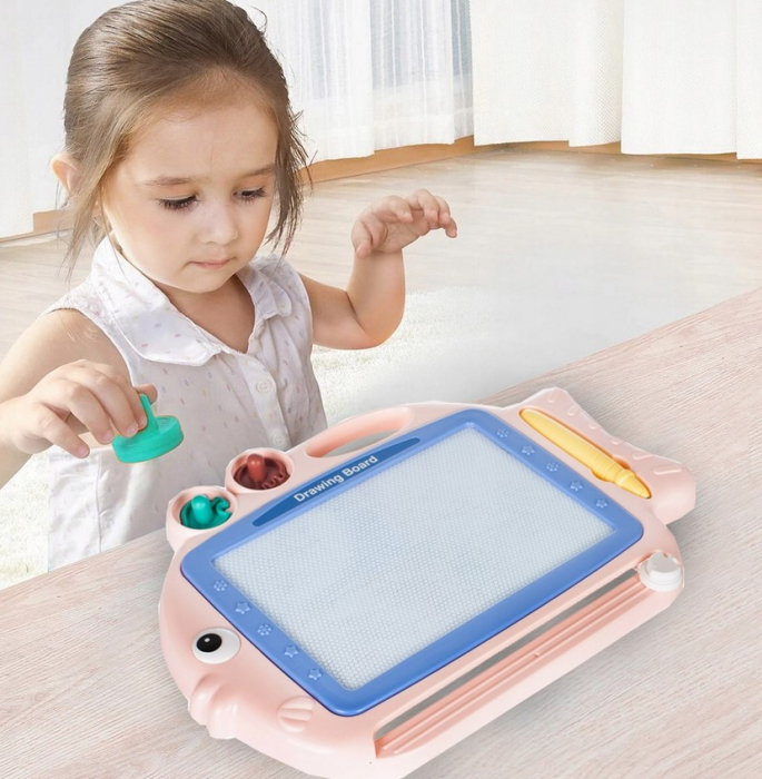 Tablă Magnetică de Desenat cu Ștampile [3]