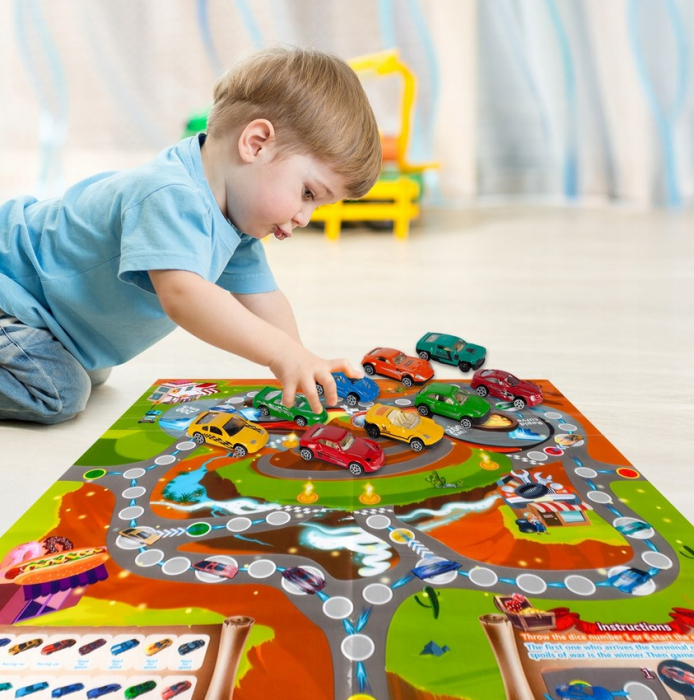 TIR Transportator Mare cu Lansator și 10 Mașinuțe – Set Complet cu Accesorii [9]