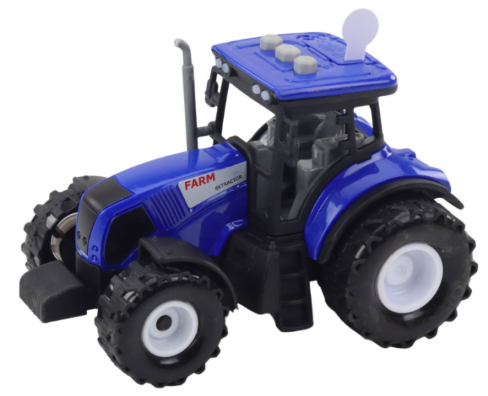 Tractor agricol albastru 1:36 cu lumini și sunete [2]