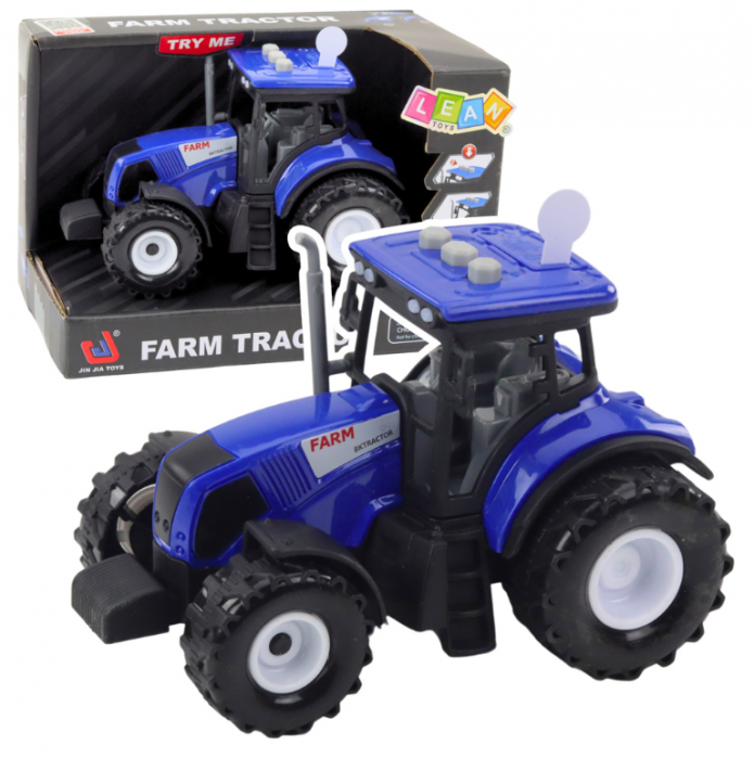 Tractor agricol albastru 1:36 cu lumini și sunete [1]