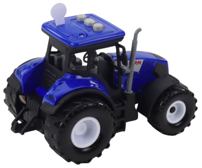 Tractor agricol albastru 1:36 cu lumini și sunete [3]