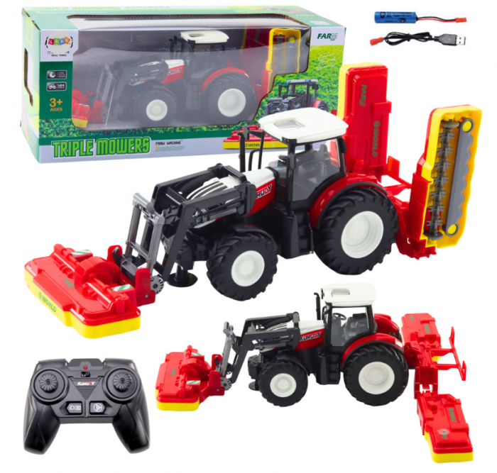 Tractor Agricol RC cu Telecomandă 2.4G și Cositoare de Iarbă [1]