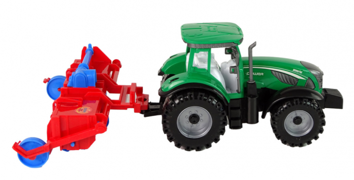 Tractor cu Plug – Mecanism cu Fricțiune – Roșu [5]