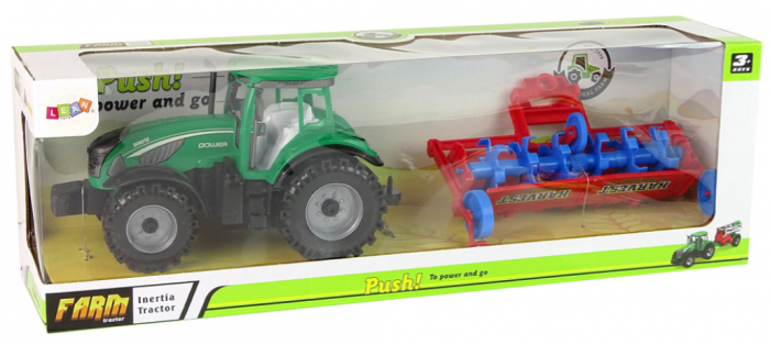 Tractor cu Plug – Mecanism cu Fricțiune – Roșu [7]
