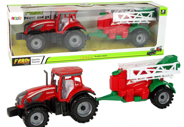 Tractor de Fermă cu Pulverizator Roșu [1]
