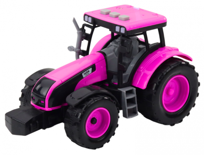 Tractor de Fermă Roz, cu Baterii, Lumini și Sunete [2]