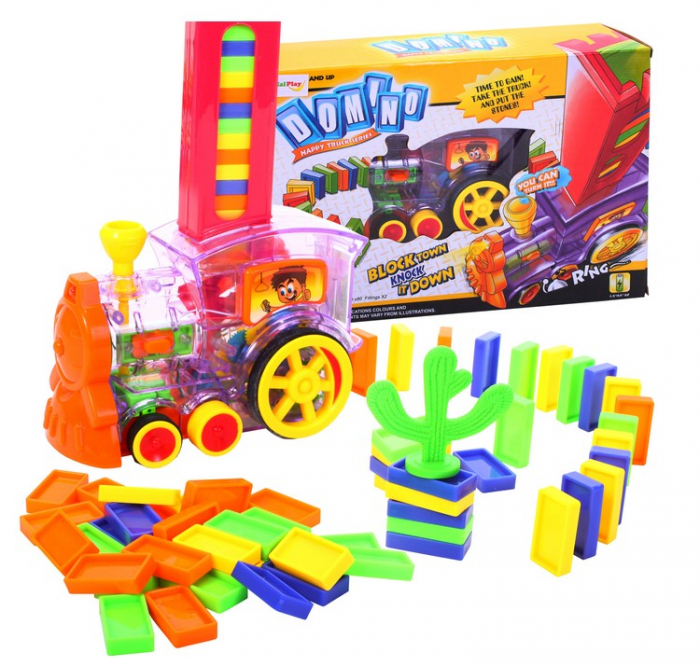Tren Domino – Set cu 80 de piese [1]