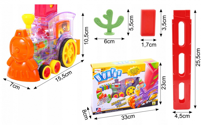 Tren Domino – Set cu 80 de piese [3]