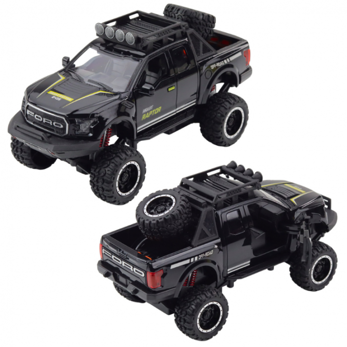 Vehicul off-road Raptor cu uși care se deschid, lumini și sunete, mix. [3]