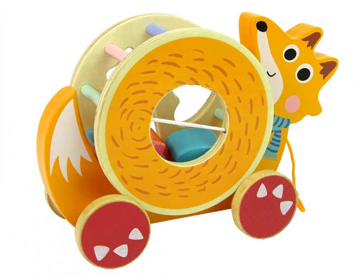 Vulpe de tras pe roți cu sortator de forme din lemn [3]
