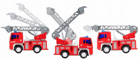 Autospecială de Pompieri cu Scară – Lumini, Sunete și Baterii Incluse [7]