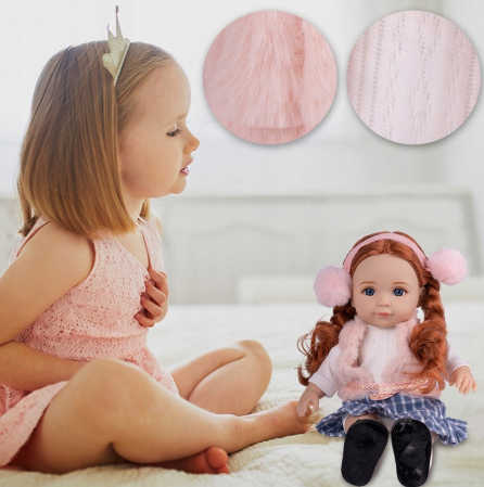 Păpușă Fetiță – 36 cm – Cu Membre Mobile și Păr Lung – Păpușică Drăgălașă [4]