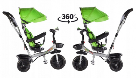 Tricicletă Pivotantă cu Acoperiș Verde [4]