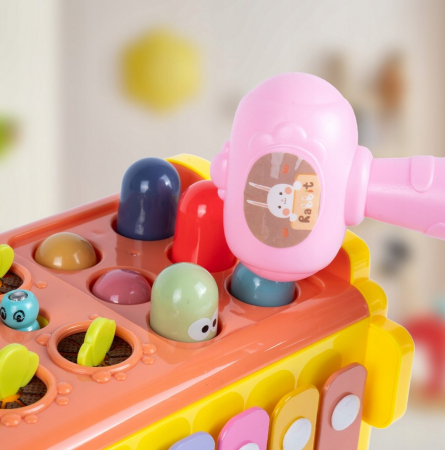 Cub Educativ cu Țambal și Ciocănel – Jucărie Multifuncțională pentru Copii [5]