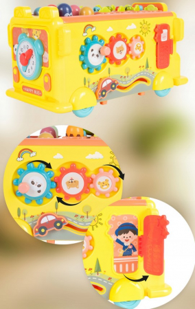 Cub Educativ cu Țambal și Ciocănel – Jucărie Multifuncțională pentru Copii [8]
