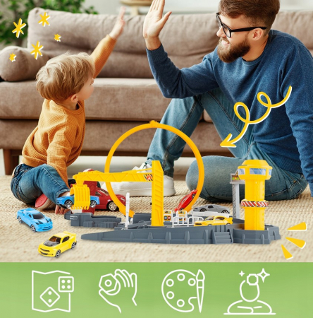 Lansator de mașini – Parcare cu 4 mașinuțe [8]