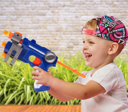 Mitralieră de jucărie + 10 Proiectile STRIKE – Lansator cu Gloanțe din Spumă [7]