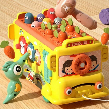 Cub Educativ cu Țambal și Ciocănel – Jucărie Multifuncțională pentru Copii [3]