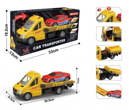 Masini si motociclete - Auto Platformă – Asistență Rutieră / Camion de Remorcare – Cu Lumină, Sunet și Tracțiune