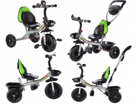 Tricicletă Pivotantă cu Acoperiș Verde [3]