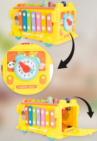 Cub Educativ cu Țambal și Ciocănel – Jucărie Multifuncțională pentru Copii [7]