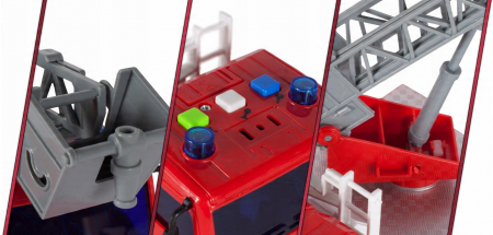 Autospecială de Pompieri cu Scară – Lumini, Sunete și Baterii Incluse [5]