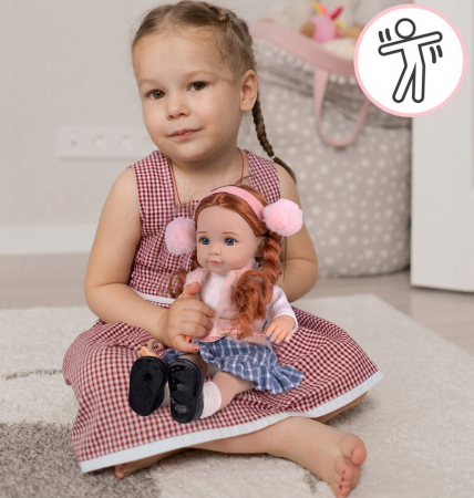 Păpușă Fetiță – 36 cm – Cu Membre Mobile și Păr Lung – Păpușică Drăgălașă [5]