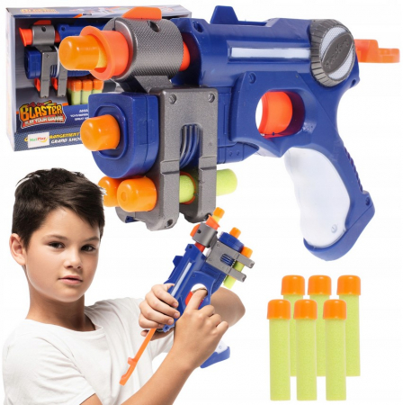 Mitralieră de jucărie + 10 Proiectile STRIKE – Lansator cu Gloanțe din Spumă [1]