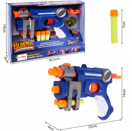Mitralieră de jucărie + 10 Proiectile STRIKE – Lansator cu Gloanțe din Spumă [2]