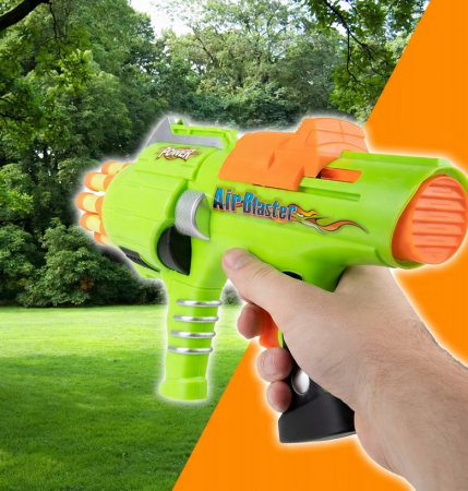 Pistol cu Gloanțe din Spumă – Set Complet cu 12 Proiectile [2]