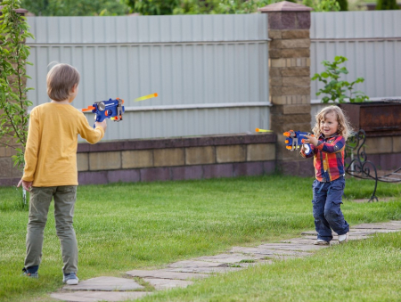 Mitralieră de jucărie + 10 Proiectile STRIKE – Lansator cu Gloanțe din Spumă [4]